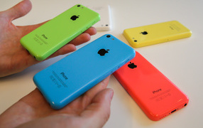 Demonstration of all colors Iphone 5C