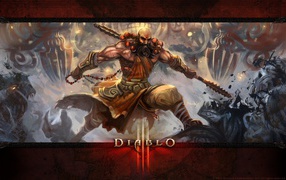 Diablo III: монах широкоформатный HD