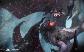 God of War: Ascension: борьба с драконом