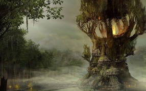God of War: Ascension: tree house