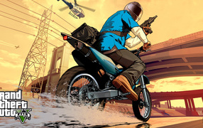 Grand theft auto V motorcycle
