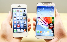Iphone 5 and Samsung Galaxy S4