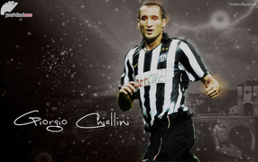 Juventus Giorgio Chiellini in dark colors