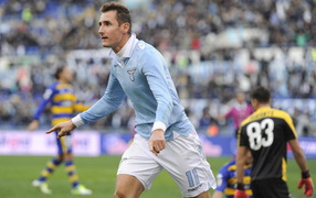 Лацио Мирослав Клозе на поле