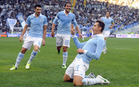 Lazio Miroslav Klose scored a goal