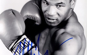 Mike tyson in dark colors