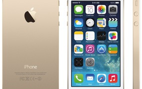 New Iphone 5S, color champagne, all angles