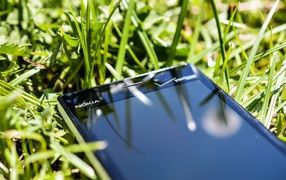 Nokia Lumia 928 in the grass