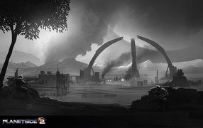 Planetside 2: разрушенный город