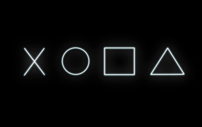 Sony Play Station 4 черный логотип