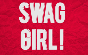 Надпись Swag girl
