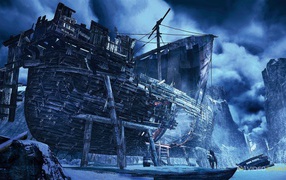 The Witcher 3: Wild Hunt: старый корабль