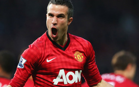 Нападавший номер 20 из Манчестер Юнайтед Робин ван Перси