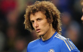 The best defender of Chelsea David Luiz closeup