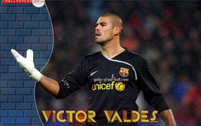 The best football player of Barcelona Victor Valdes
