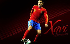 The best football player of Barcelona Xavi Hernandez