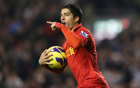 The best forward of Liverpool Luis Suarez