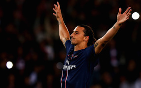The best forward of PSG Zlatan Ibrahimovic
