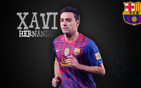 The best midfielder of Barcelona Xavi Hernandez 