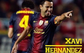 The best player of Barcelona Xavi Hernandez