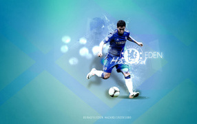 The best player of Chelsea Eden Hazard