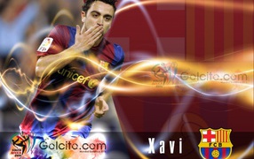 The football player of Barcelona Xavi Hernandez is thanking his fans