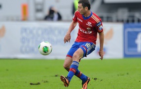 The football player of CSKA Alan Dzagoev