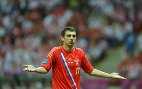 The football player of CSKA Alan Dzagoev got a yellow card