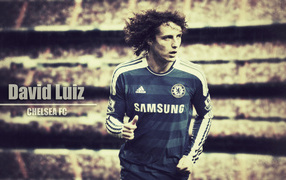 The football player of Chelsea David Luiz