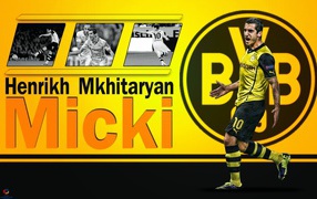 Футболист Дортмунда Генрих Мхитарян в желтых тонах