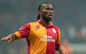 The football player of Galatasaray Didier Drogba