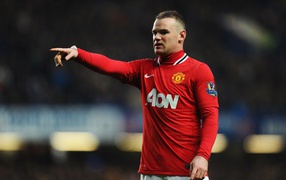The football player of Manchester United Wayne Rooney