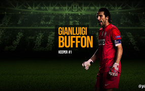 Голкипер Ювентуса Джанлуиджи Буффон как стена