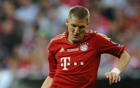 The halfback of Bayern Bastian Schweinsteiger