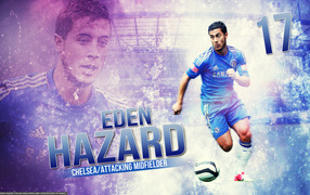 The halfback of Chelsea Eden Hazard