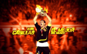 The player goalkeeper Real Madrid Iker Casillas