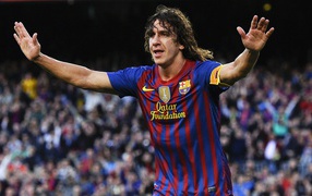 The player of Barcelona Carles Puyol