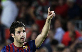 Игрок Барселоны Франсеск Фабрегас