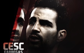 Игрок Барселоны Франсеск Фабрегас крупным планом