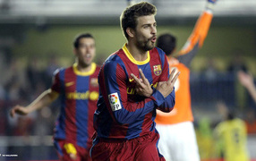 The player of Barcelona Gerard Pique
