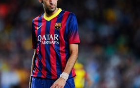 Игрок Барселоны Серхио Бускетс