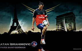 The player of PSG Zlatan Ibrahimovic the pride of paris