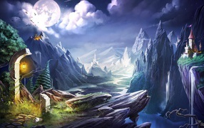 Trine 2 Complete Story: magic castle on the hill