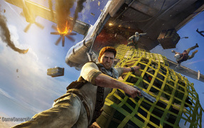 Uncharted 3 : Draik on the falling plane