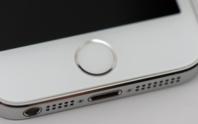 Белый Iphone 5S, сенсор отпечатков пальцев