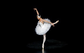 White swan ballerina