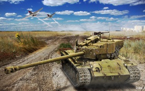 World of Tanks: танк в пустыне