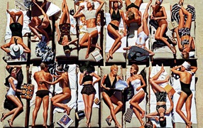 Фотография людей на пляже