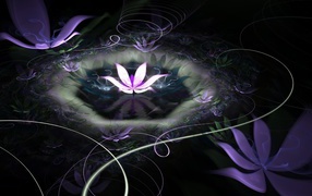 Абстрактные лилии