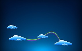 Облака в голубом небе